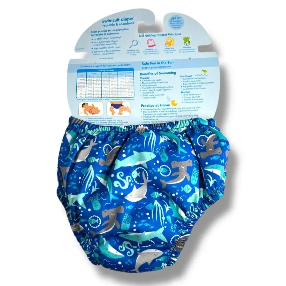 iPlay Green Sprouts Reusable Swim Diaper 12 months